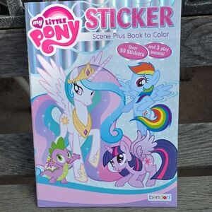 My Little Pony Sticker Scene Plus Book - Pink, Blue, Purple